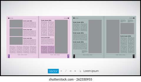 Layout magazine, vector