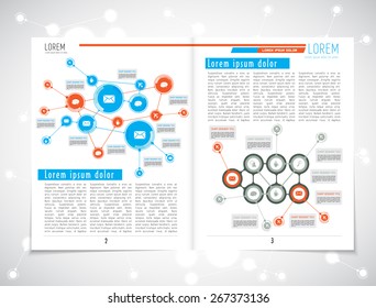 Layout magazine, vector 