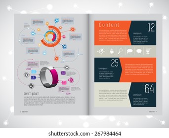 Layout magazine, vector 