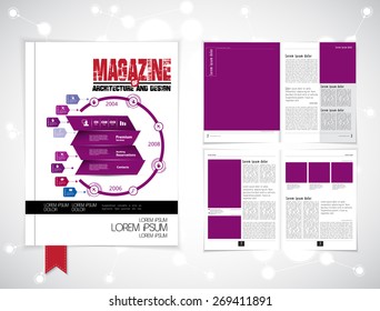 Layout magazine, vector
