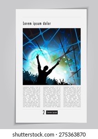 Layout magazine, vector