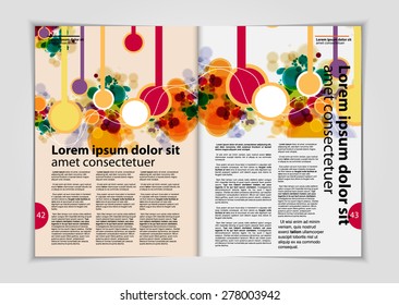 Layout magazine, vector 