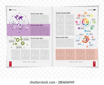 Layout magazine, vector