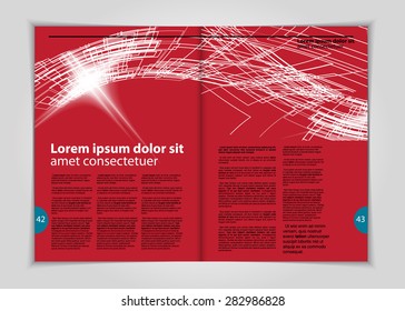 Layout magazine, vector