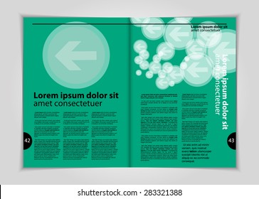 Layout magazine, vector 