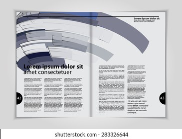Layout magazine, vector