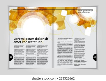 Layout magazine, vector