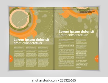 Layout magazine, vector