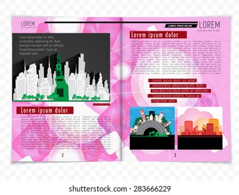 Layout magazine, vector 