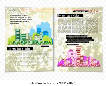 Layout magazine, vector 