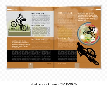 Layout magazine. Vector 