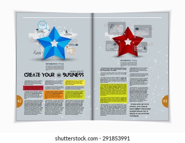 Layout magazine, vector