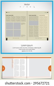 Layout magazine, vector