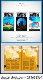 Layout magazine, vector