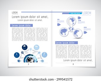 Layout magazine, vector 