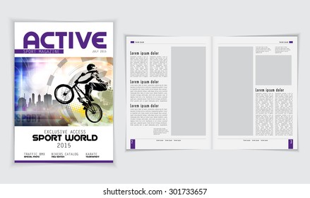 Layout magazine, vector