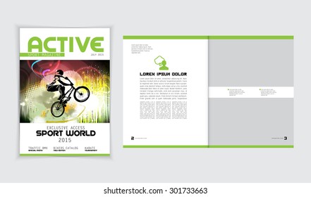 Layout magazine, vector