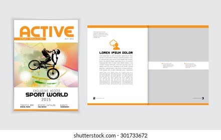 Layout magazine, vector