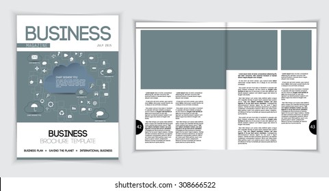 Layout magazine, vector 