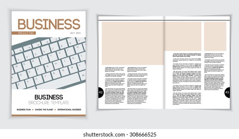 Layout magazine, vector 