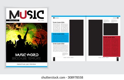 Layout magazine, vector