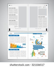 Layout magazine, vector
