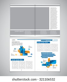 Layout magazine, vector
