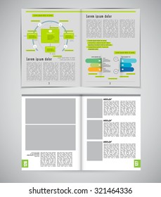 Layout magazine, vector