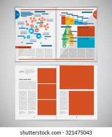 Layout magazine, vector 