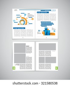 Layout magazine, vector 