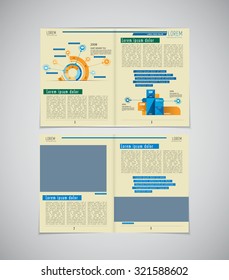 Layout magazine, vector 