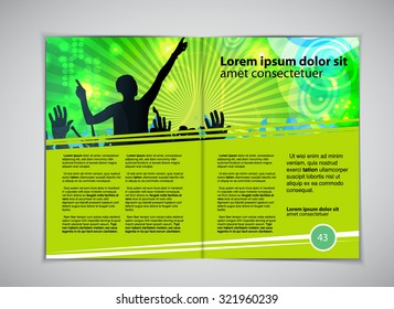 Layout magazine, vector 