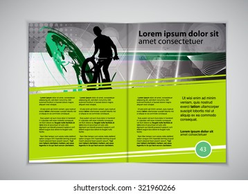 Layout magazine, vector 