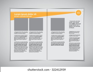 Layout Magazine Vector Stock Vector (Royalty Free) 322412939 | Shutterstock