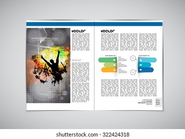 Layout magazine, vector
