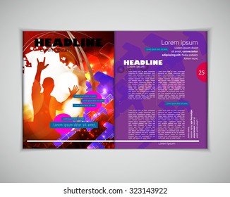 Layout magazine, vector 
