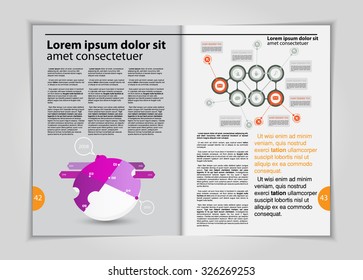 Layout magazine, vector