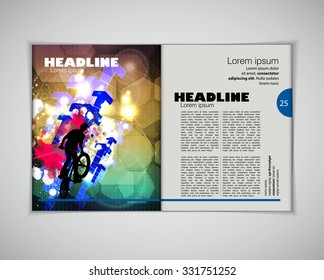 Layout magazine, vector