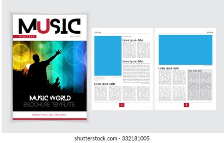 Layout magazine, vector
