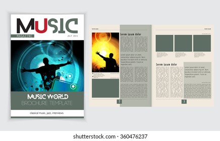 Layout magazine, vector 