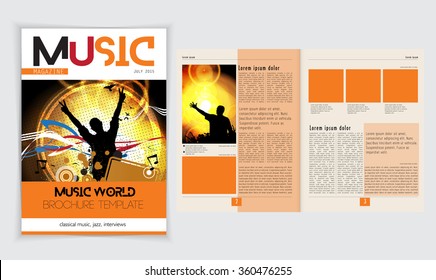 Layout magazine, vector 