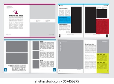 Layout magazine, vector