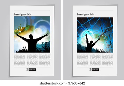 Layout magazine, vector 