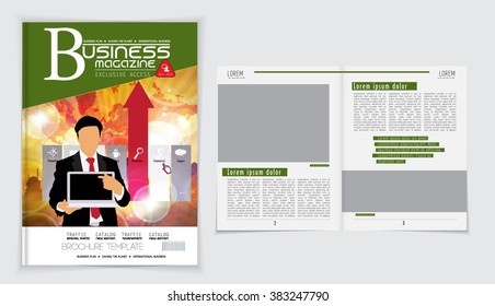 Layout magazine, vector 