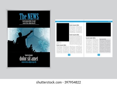 Layout magazine, vector