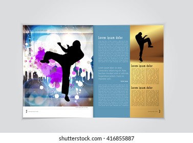 Layout magazine, vector