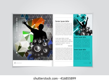 Layout magazine, vector