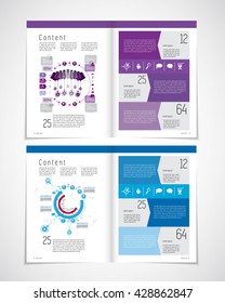 Layout magazine, vector