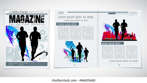 Layout magazine, vector