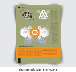 Layout magazine, vector